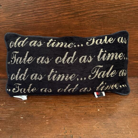 Disney Parks Beauty & The Beast “Be Our Guest” Reversible Throw Pillow USA Made - Picture 2 of 6